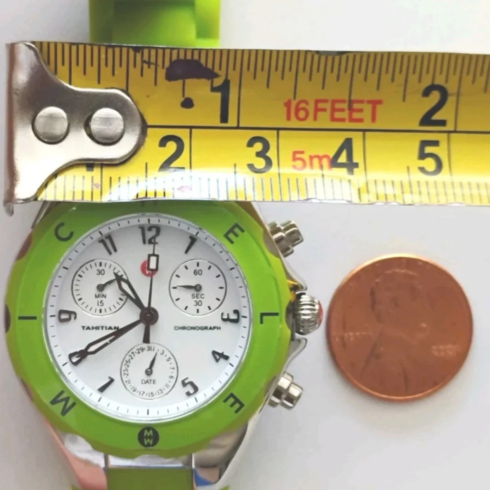 Michele Tahitian Jellybean Chronograph Watch.